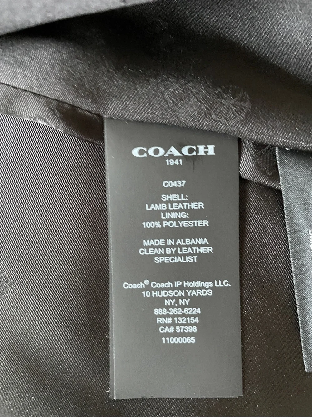 Coach Dark Brown Leather Skirt with Gold-Tone Hardware